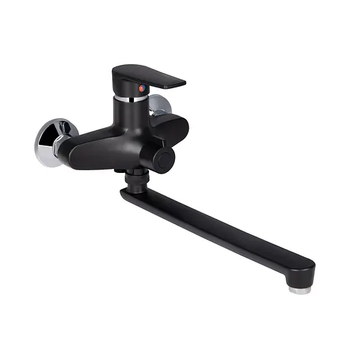 Смеситель для ванны Brinex 35B 005 Черный матовый - фото 1