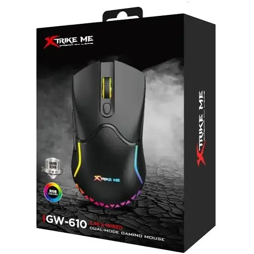 Компьютерная мышь Xtrike Me GW-610 игровая с комбинированным подключением с RGB подсветкой - фото 3