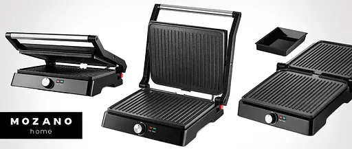Раскладной электрогриль 2в1 Mozano 2200W с регулировкой температуры - фото 1