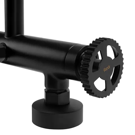 Смеситель для ванны и душа Vertigo black mat REA-B9669 Черный матовый - фото 5