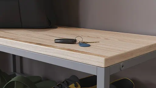 Банкетка універсальна Ferrum-decor Слайм 45x63x26 сірий ДСП Дуб Сан-Марино 16мм (FRD-104081) - фото 7