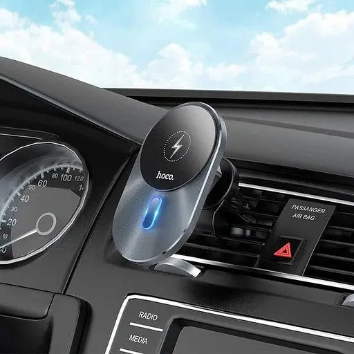 Автомобильный держатель для IPhone Hoco CW42 с беспроводной зарядкой - фото 5