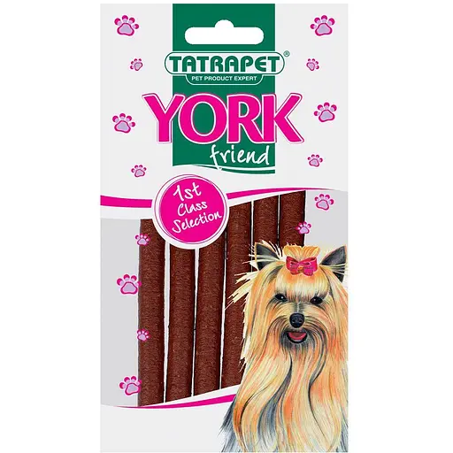 Ласощі для собак TatraPet York яловичі палички 45 г 6 шт. 