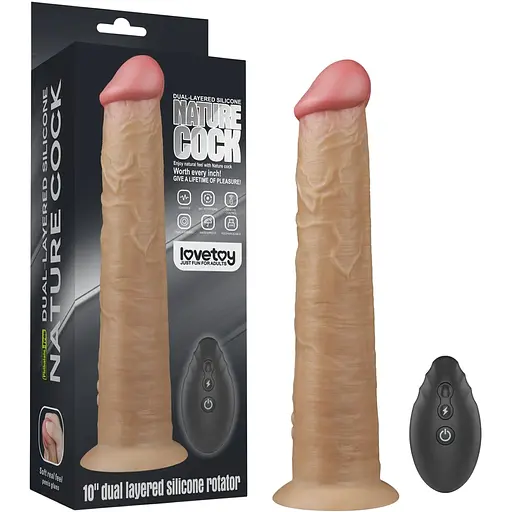 Реалістичний вібратор Lovetoy Nature Cock 26 см тілесний