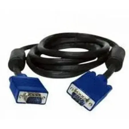 Кабель Atcom Vga-Vga 2 ferite DE-15Hd пакет длина 3 м черный с синим