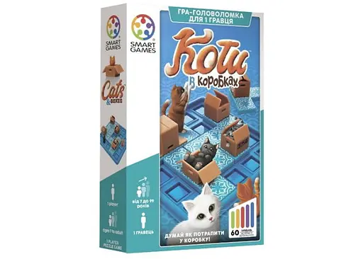 Настільна гра Smart Коти в коробках (Cats & Boxes) (укр.) (SG450UKR)