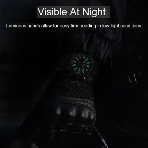 Чоловічий тактичний наручний годинник Cheetah Command (Чорний) - фото 4