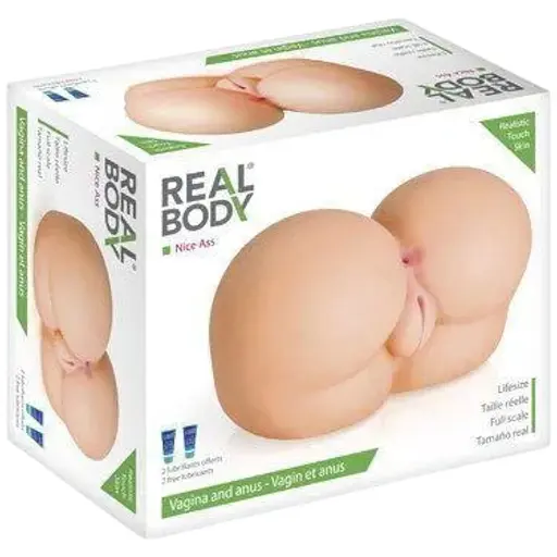 Мастурбатор-попка Real Body - Nice Ass, два входи: вагіна та попка