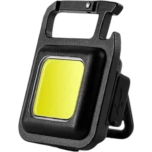 Кемпинговый LED ручной фонарик-брелок с открывалкой и магнитом на аккумуляторе