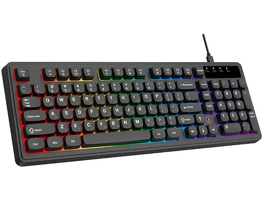 Клавіатура ігрова дротова Ajazz AF-B-98 USB Black - фото 1