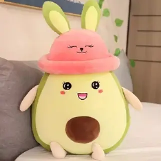 Детский набор Авокадо в шапке, плед зеленый, мягкая игрушка 60 см с пледом 1,00 x 1,70 м - фото 2