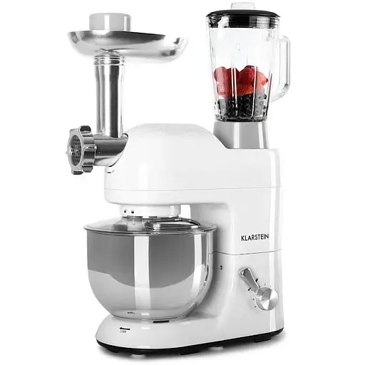Кухонний комбайн Klarstein Lucia 3 в 1 2000 Вт білий (10008236) 