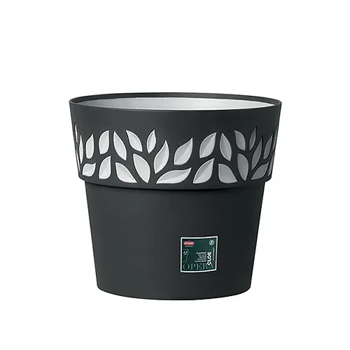 Вазон пластиковый OPERA CLOE, круглый, 30 см, 11,8 л (94353)
