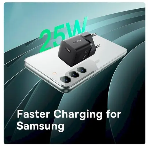 СЗУ Baseus GaN5 Fast Charger Mini 25W Black Type-C to Type-C cable (P10110909113-01) - фото 4