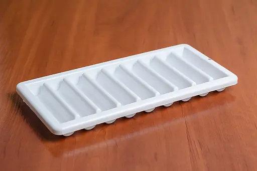 Форма для льда пластиковая на 9 секций 24.5 x 11.5 см, Мед Белый 86619 - фото 4