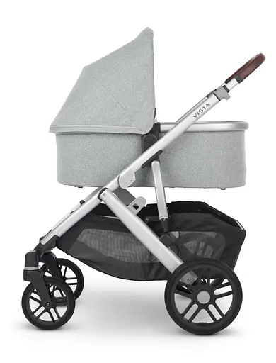 Люлька Uppababy Carrycot-Stella Grey Brushed Melange Silver Frame (0920-BAS-EU-STL) - фото 3