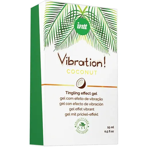 Жидкий вибратор Intt Vibration Coconut Vegan 15 мл кокосовый аромат 100% вега - фото 4
