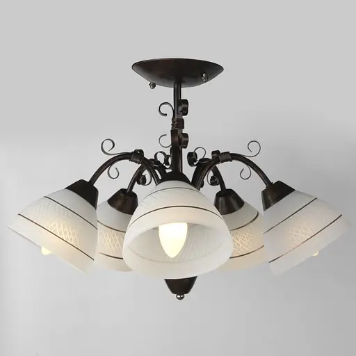 Люстра стельова Brille E27 60W BR (LK-526C/5) - фото 4