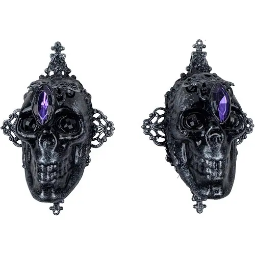 Сережки Королева Агата з черепами - фото 1