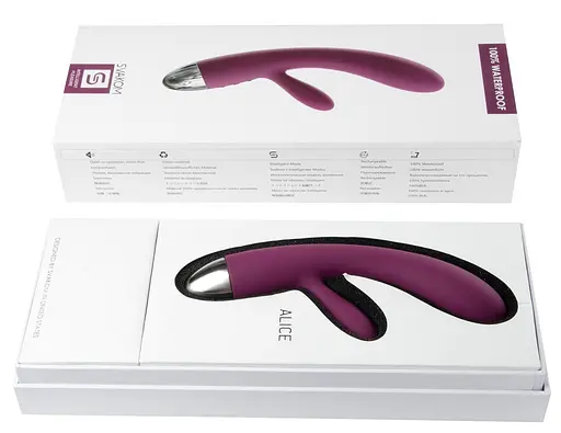 Вибратор Svakom Alice 17.6 см фиолетовый - фото 7