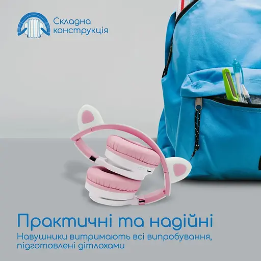 Наушники Promate Panda Bubblegum (panda.bubblegum) - фото 6