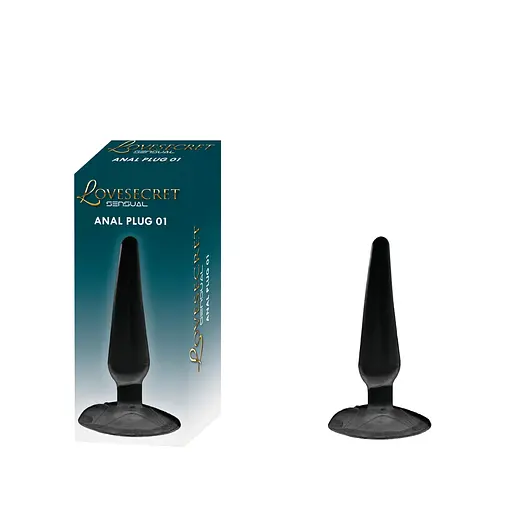 Анальна пробка Lovesecret Anal Plug 01 11 см (чорний) - фото 6