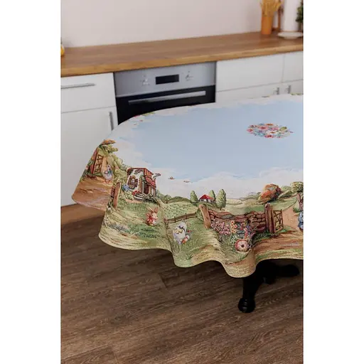 Скатерть Прованс Настроение овальная 136х240 см (44266) - фото 4