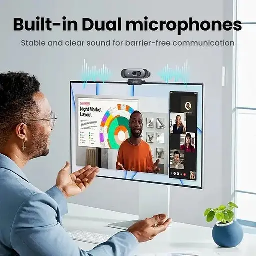 Веб-камера Ugreen CM778 USB HD (35626) - фото 8