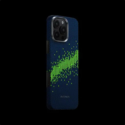 Чехол Pitaka Tactile Woven Case StarPeak MagEZ Lumintex Edition для Apple iPhone 16 Pro Milky Way Galaxy (KI1603PMYG) [128402] - фото 4