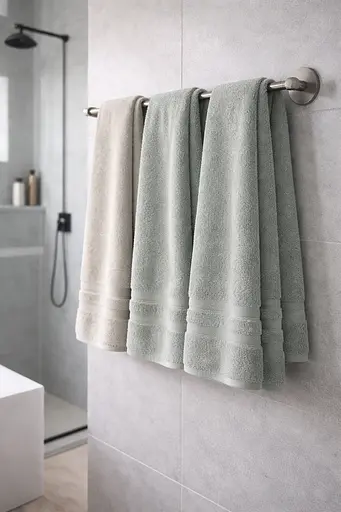 Набір турецьких рушників для ванної 70x140 см 3 шт TC303376186 - фото 3