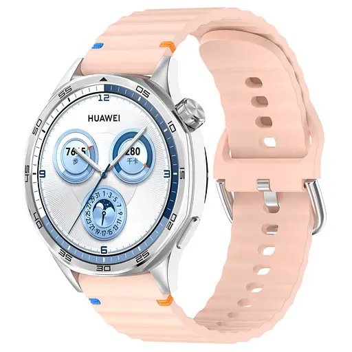 Силиконовый ремешок Wavy для Smart Watch 20mm Light Pink