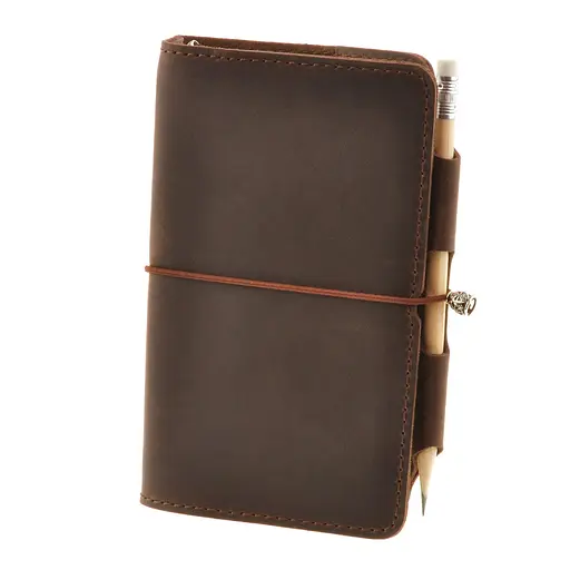Шкіряний блокнот (Софт-бук) 3.0 темно-коричневий - фото 7