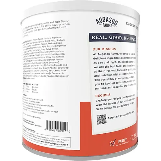 Картофельный крем-суп сублимированный Augason Farms с большим сроком годности 25 лет 36 порций - фото 2