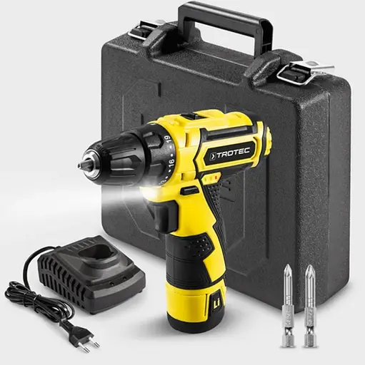 Дрель-шуруповерт аккумуляторный Trotec PSCS 11-12V с АКБ и ЗУ + кейс (4410000102) - фото 5