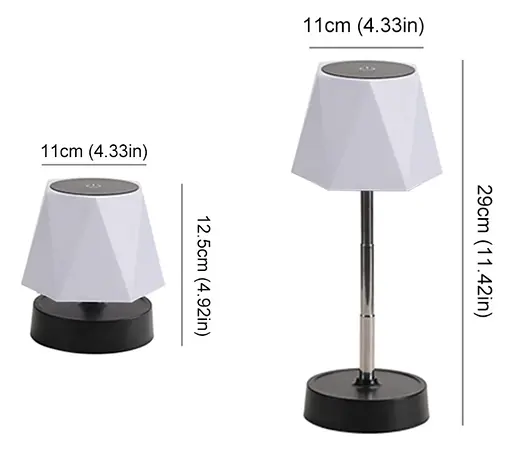 Бездротова настільна лампа сенсорна ZJ329а з регулюванням яскравості - фото 3