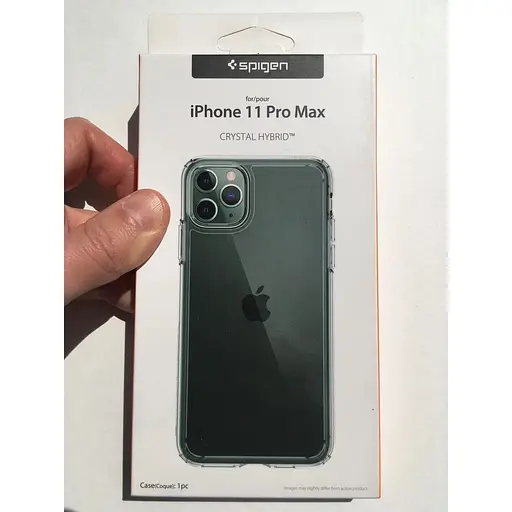 Оригинальный противоударный чехол Spigen Ultra Hybrid для iPhone 11 Pro Max (6.5") прозрачный 075CS27135 - фото 3