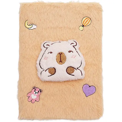 Блокнот плюшевий ZiBi Kids Line Capybara А5 80 аркушів у клітинку, дизайн в асортименті (ZB.700015) - фото 10