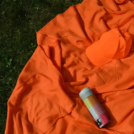 Плед Bergamo Warm флисовый с чехлом 180х150 см оранжевый (202311pl-06) - фото 5