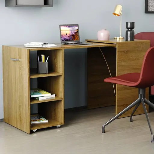 Стіл-тумба трансформер Смарт 1/2 Ferrum-decor 750x1450x600 ДСП Дуб Сонома Трюфель 16 мм (FRD-105078) - фото 6