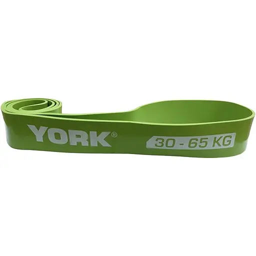 Резинка для фитнеса York Fitness 30-65кг - 2080x65x4,5 мм, салатовый - фото 2