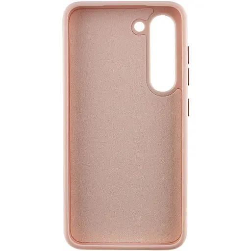 Шкіряний чохол Bonbon Leather Metal Style для Samsung Galaxy S23 Рожевий / Light Pink - фото 3