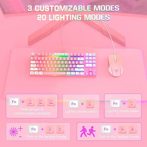 Набор Gaming Combo 2-in1 ONIKUMA G26 + CW905 (Keyboard ENG раскладка/Mouse) - фото 8