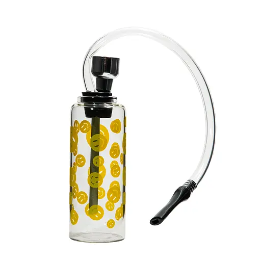 Трубка курильна скляна №HL-232 Смайл Yellow (16619)