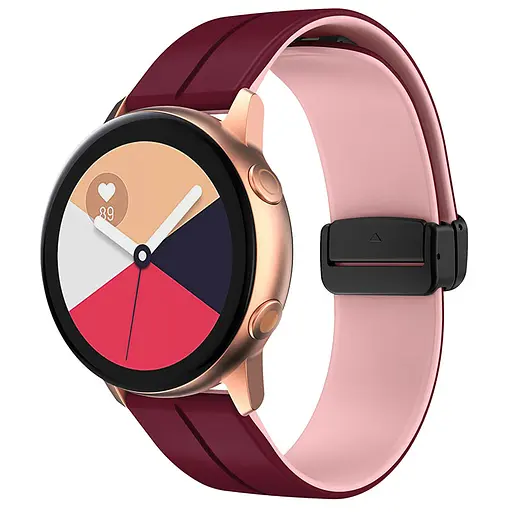 Силиконовый ремешок Classy для Smart Watch 20mm Plum/Pink