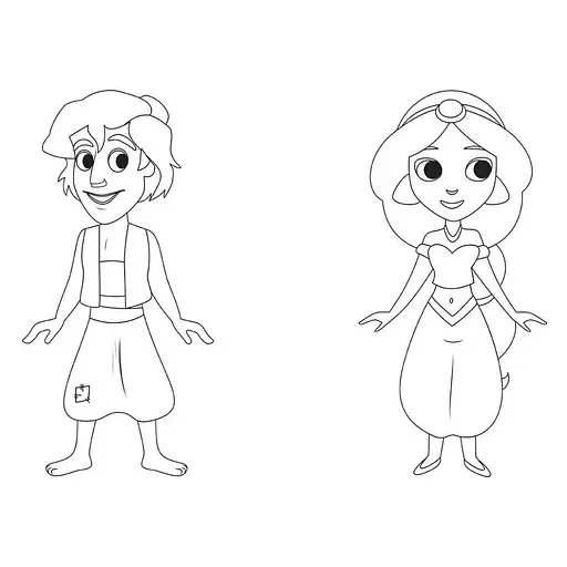 Раскраска "Игра с цветом. Аладдин" Ранок 1426003 Disney Малыш, 12 страниц - фото 3