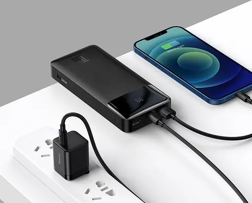 Зовнішній акумулятор Baseus Bipow Digital Display 15 W 20000 mAh (PPDML-J01) Чорний - фото 6