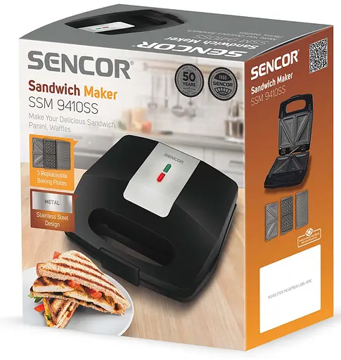 Бутербродниця Sencor SSM 9410SS (6586133) - фото 4