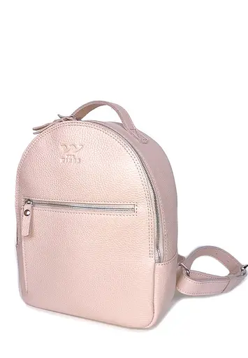 Кожаный рюкзак Groove S пудровый - фото 1