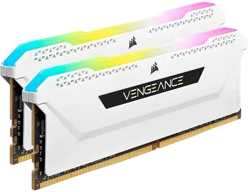 Оперативная память Corsair 32GB (2x16GB) DDR4 3600MHz Vengeance RGB Pro SL White (CMH32GX4M2D3600C18W) - фото 1