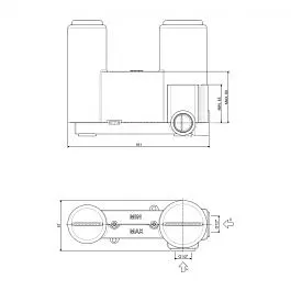 Змішувач для раковини настінний Paffoni Light вилив 178 мм chrome LIG105CR, Хром - фото 4
